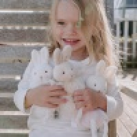 Bunnies By The Bay Roly-Poly knuffel konijn wit