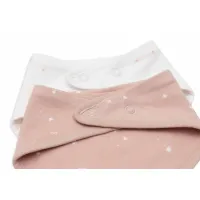 Jollein Slab Bandana - Twinkling - 2 Stuks Color: Wild Rose 