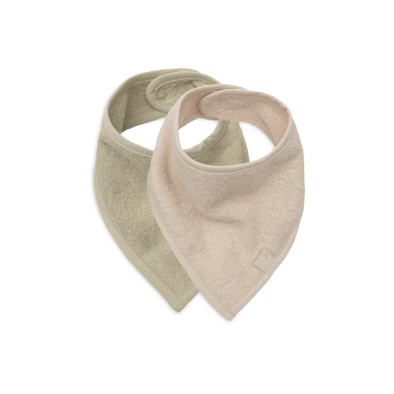 Jollein Slab Bandana - soft Matcha/sand (2 pack)