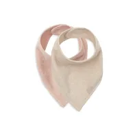 Jollein Slab Bandana - 2 Stuks rose/sand