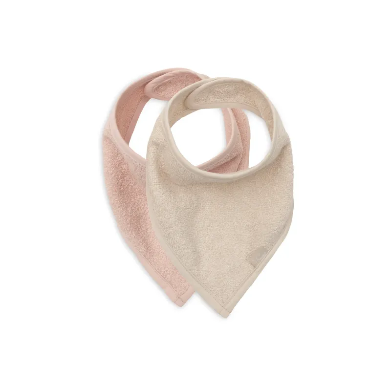 Jollein Slab Bandana - 2 Stuks rose/sand