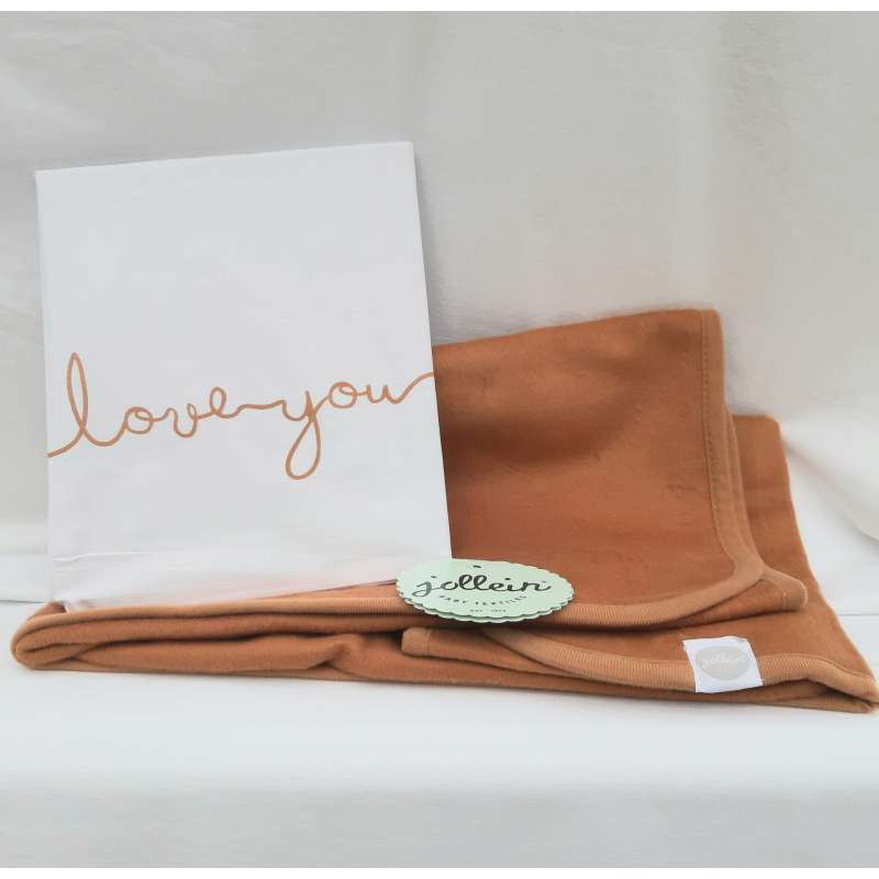 Jollein Deken  caramel jollein 75x100