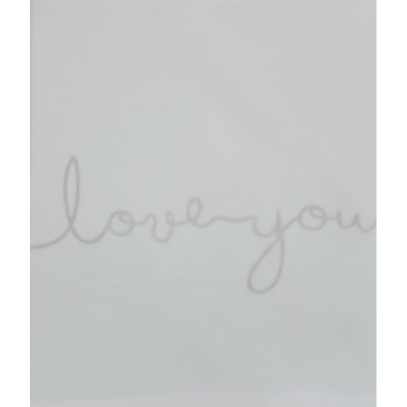 Jollein Laken Love you 120x150cm nougat