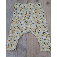 Baggy broekje geel streepje