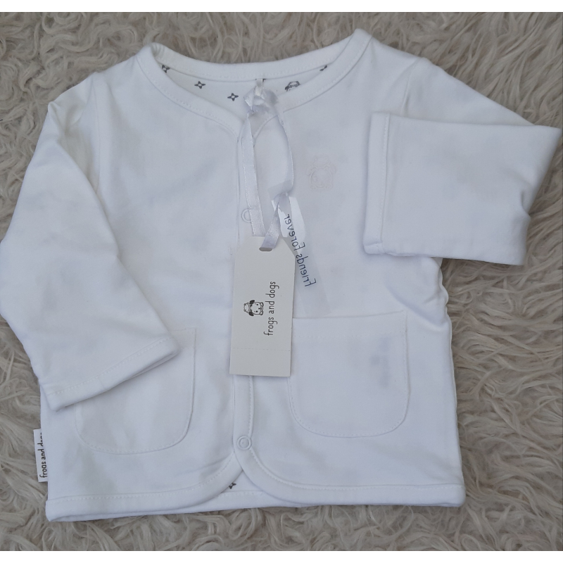 Frogs and Dogs Baby jasje wit