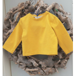 t-shirt oker geel lange mouw