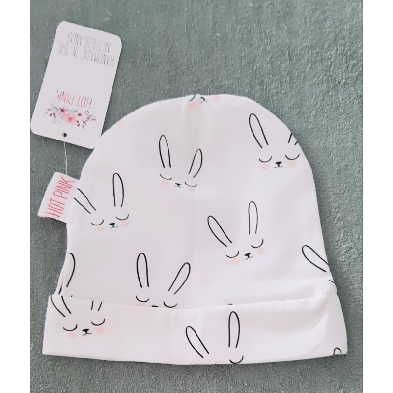 Hot pink mutsje haasje