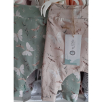 Baggy broekje oud groen met zachte bloemen