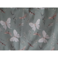 Baggy broekje oud groen met zachte bloemen