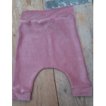 Baggy broekje oud roze rib fluweel