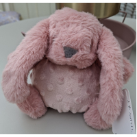 Knuffelkonijn met rammelaar