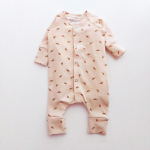 Hot Pink Boxpakje beige bladeren