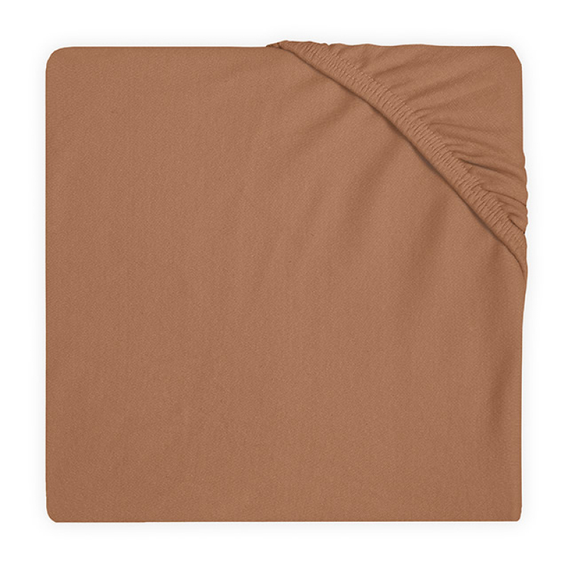 Jollein Hoeslaken jersey 60x120cm caramel