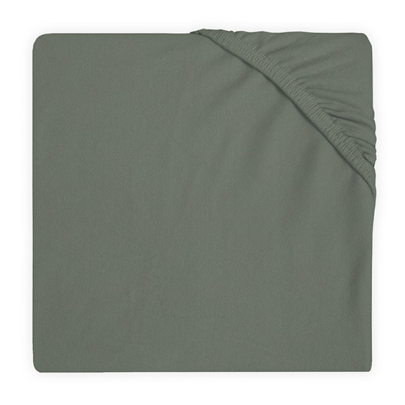 Jollein hoeslaken  60x120cm ash green