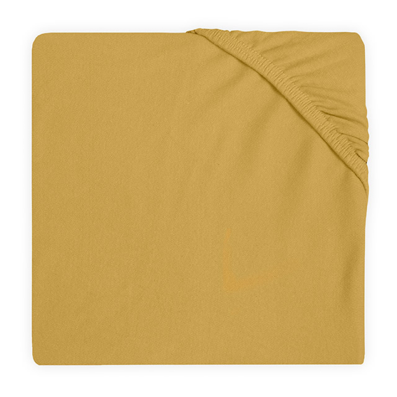Jollein Hoeslaken Wieg Jersey 40x80/90cm - Mustard