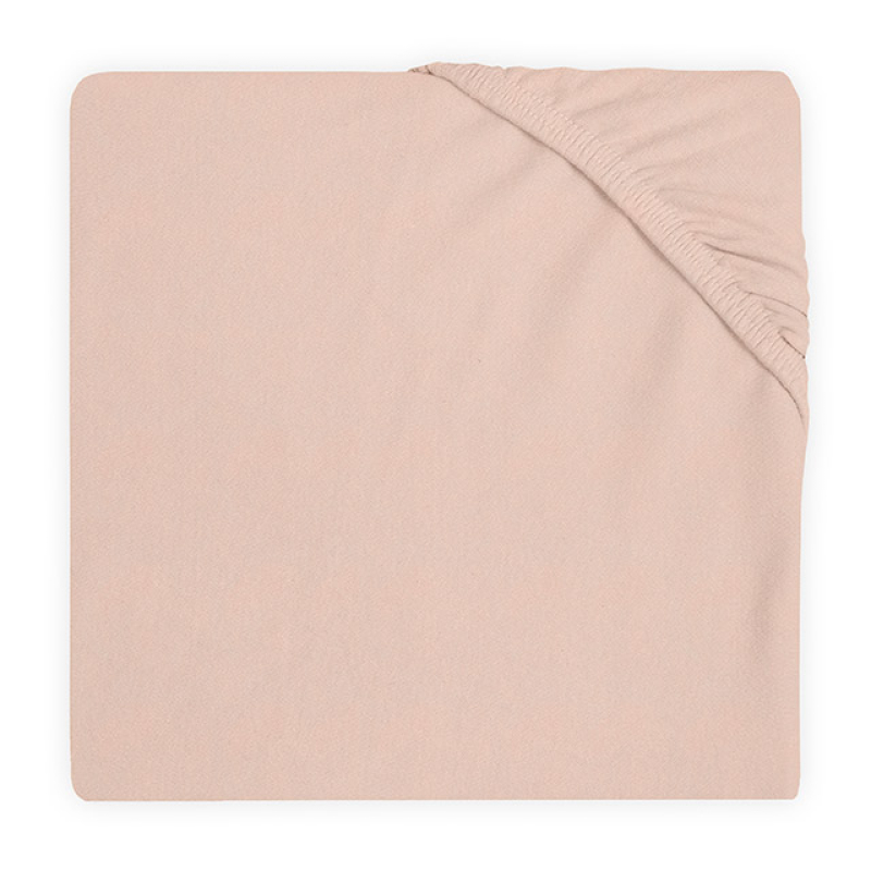 Jollein Hoeslaken Ledikant Jersey 60x120cm - Soft Pink