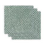 Jollein Monddoekje hydrofiel Snake ash green (3pack) 