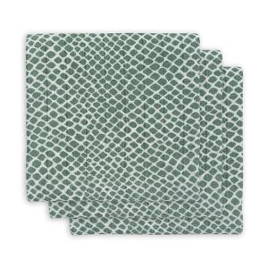 Jollein Monddoekje hydrofiel Snake ash green (3pack) 