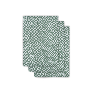 Jollein washandje hydrofiel Snake ash green (3pack)