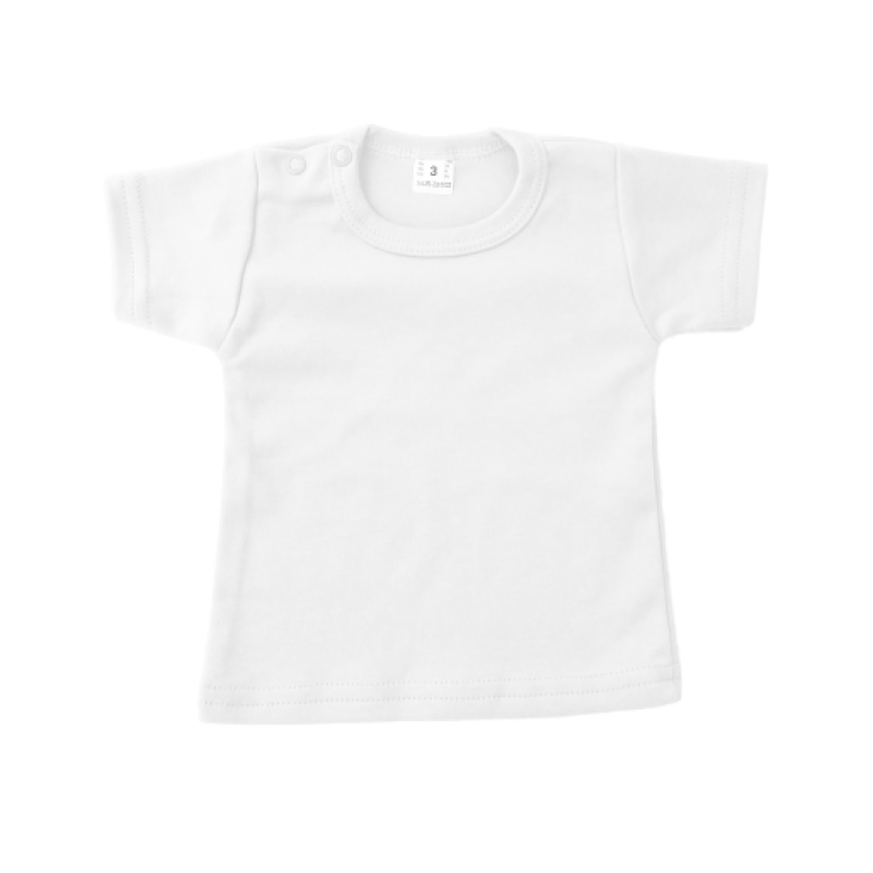 t-shirt wit met korte mouw