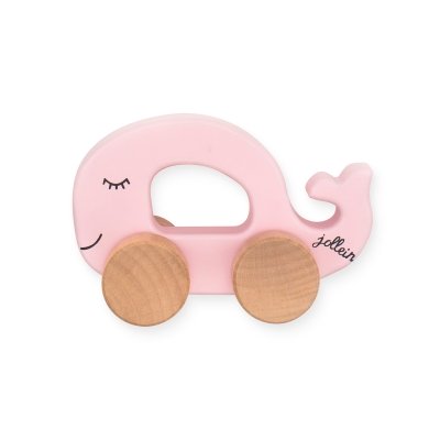 Jollein Auto roze hout 130x70x45mm