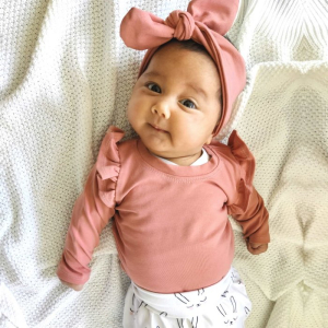 Hot pink Basic flutter topje met  mouwen 