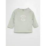 t-shirt licht blauw met opdruk