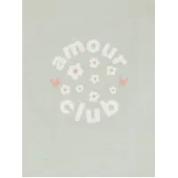 T shirt licht groen met opdruk