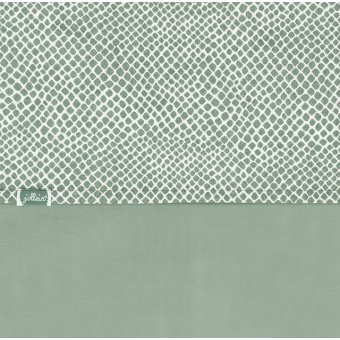 Jollein  Laken 75x100cm Snake ash green 