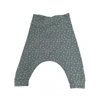 Baggy broekje wit klein bloemmetje