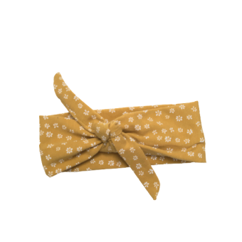 Haarband - okergele bloem