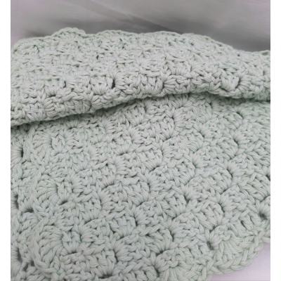 So-little Licht blauw babydekentje handmade