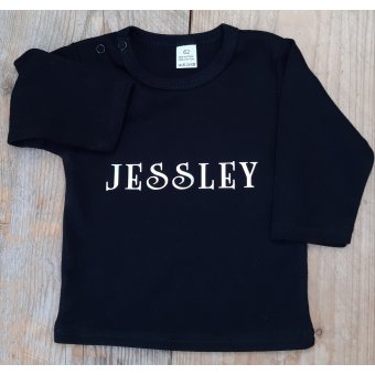 t-shirt zwart met tekst