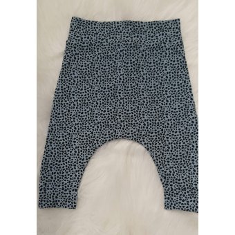 Baggy broekje oudblauw/zwart