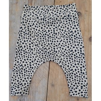 Baggy broekje licht camel met zwart