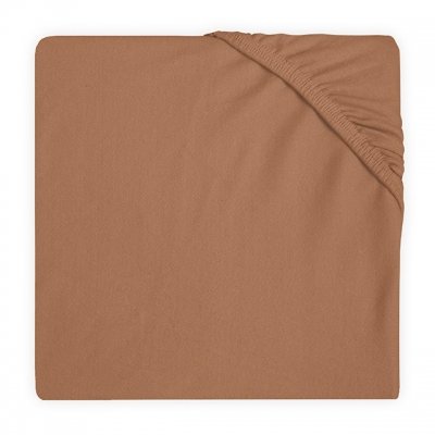 Jollein Hoeslaken jersey 60x120cm caramel