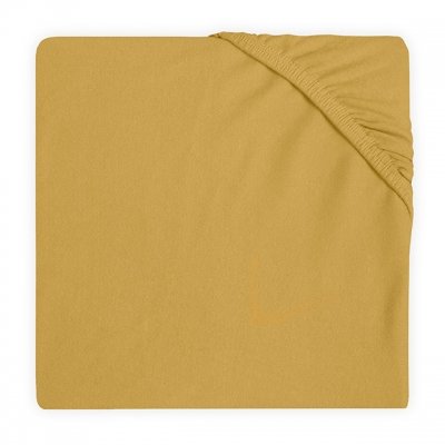 Jollein Hoeslaken Wieg Jersey 40x80/90cm - Mustard