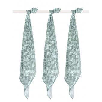     Jollein Hydrofiel multidoek small 70x70cm Snake ash green (3pack) 