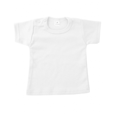 t-shirt wit met korte mouw