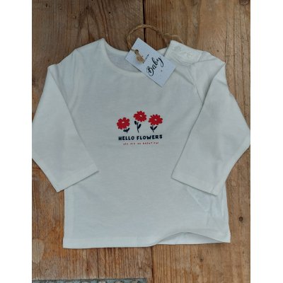 Shirt ecru met opdruk