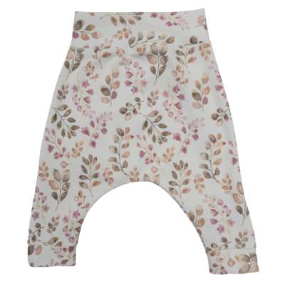 Baggy broekje - Roze eucalyptus