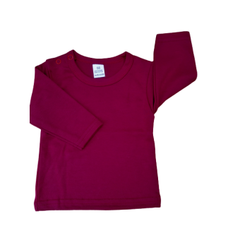 t-shirt bordeaux rood