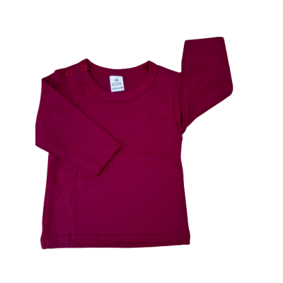 t-shirt bordeaux rood